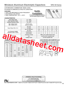 NRE-SX4R7M166.3X7F型号图片