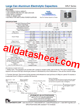 NRLF151M400V35X20F型号图片