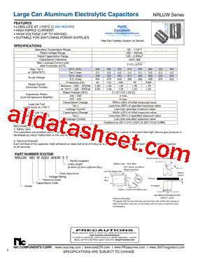 NRLUW391M350V30X35SF型号图片