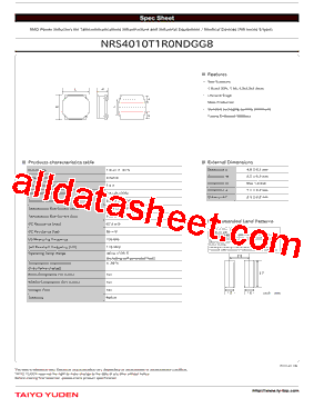 NRS4010T1R0NDGG8型号图片