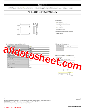 NRS4018T150MDGJV型号图片