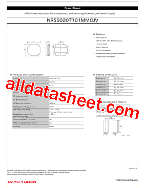 NRS5020T101MMGJV型号图片