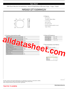 NRS6012T150MMGJV型号图片