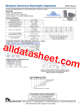 NRSJ331M25V10X125F型号图片