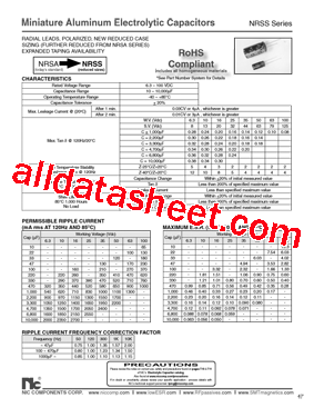 NRSS100M6.3V8X11.5TRF型号图片