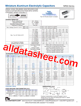 NRSS101M50V8X11.5F型号图片