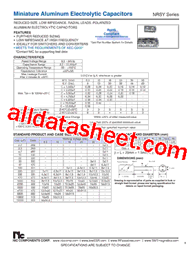 NRSY102M50V125x25F型号图片