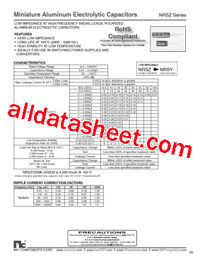 NRSZ102M6.3V6.3X11TBF型号图片