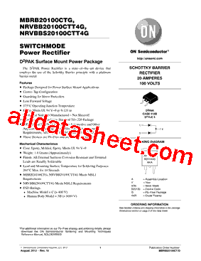 NRVBB20100CTT4G型号图片