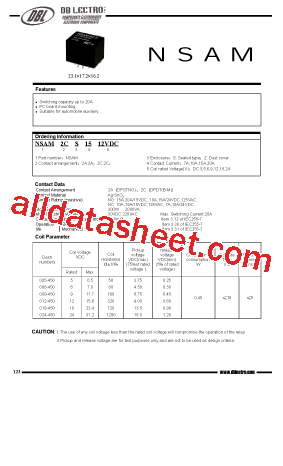 NSAM2CZ2012VDC型号图片