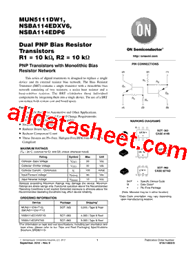 NSBA114EDXV6T1G型号图片