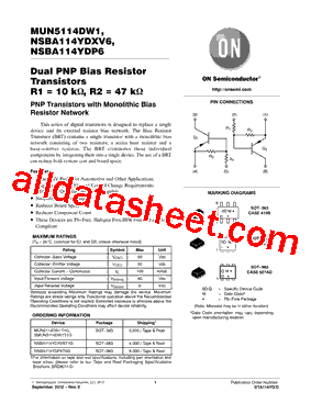 NSBA114YDP6T5G型号图片