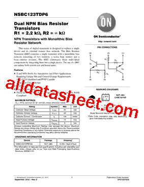 NSBC123TDP6T5G型号图片