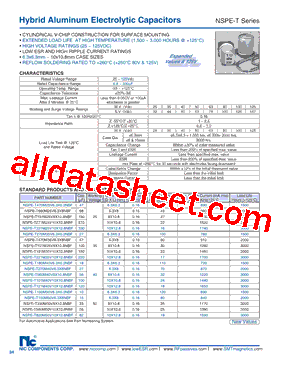 NSPE-T100M125V10X10.8LBF型号图片