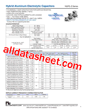 NSPE-Z220M63V6.3X8NLBYF型号图片