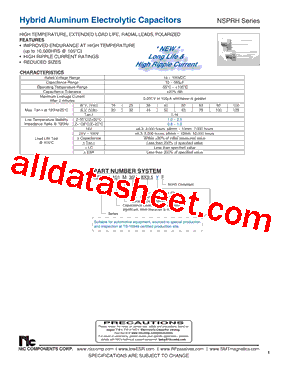 NSPRH101M35V8X9.5YF型号图片