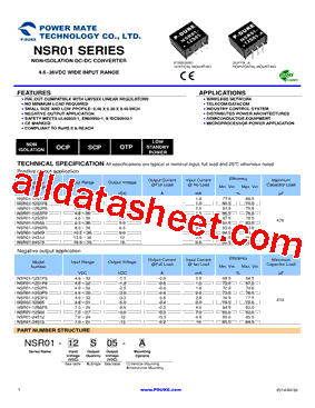 NSR01-12S09型号图片