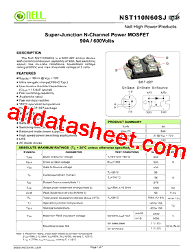 NST110N60SJ型号图片