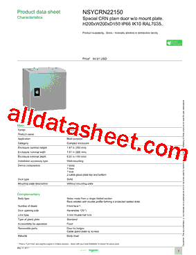 NSYCRN22150型号图片