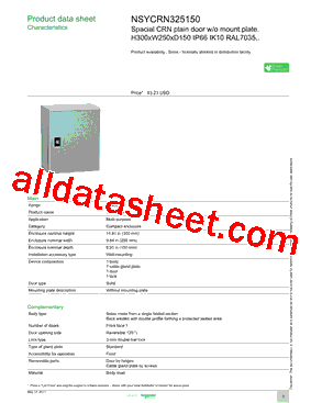 NSYCRN325150型号图片