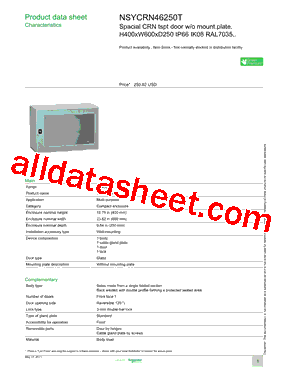 NSYCRN46250T型号图片