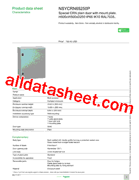 NSYCRN65250P型号图片