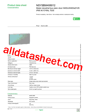 NSYSBM408012型号图片
