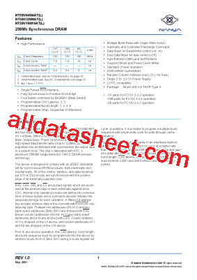 NT5SV16M16AT型号图片