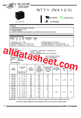 NT71A5DC48V0.45型号图片