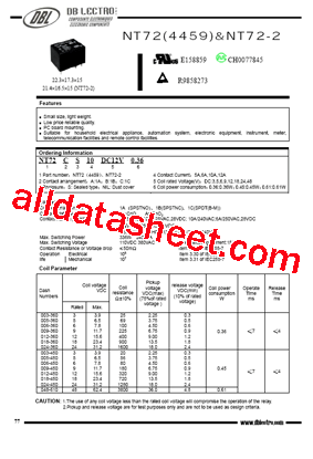 NT72A12DC6V0.45型号图片
