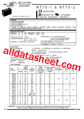 NT75-1CZ12DC9V0.723.5型号图片