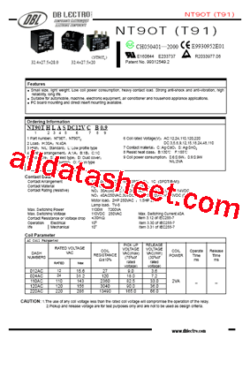 NT90THLBDAC12VCB0.6型号图片