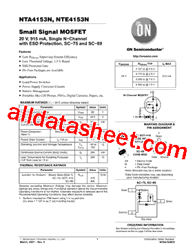 NTA4153NT1G型号图片