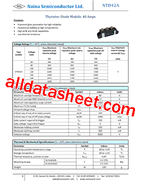 NTD42A型号图片