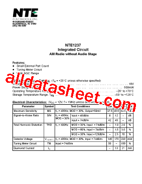 NTE1237型号图片