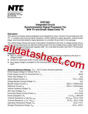 NTE1661型号图片