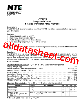 NTE2075型号图片