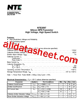 NTE2597型号图片