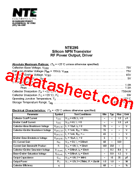 NTE295型号图片