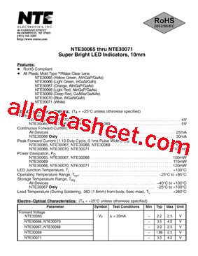 NTE30067型号图片