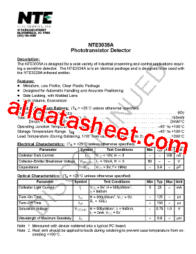 NTE3035A型号图片