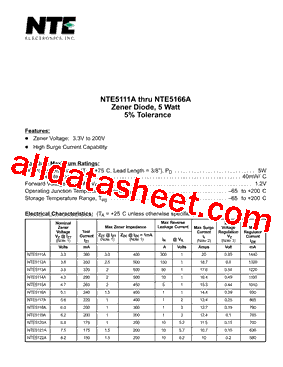NTE5128A型号图片