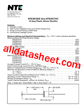 NTE5812HC型号图片