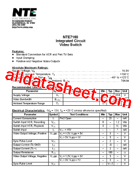 NTE7160型号图片
