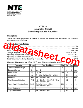 NTE823型号图片