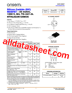 NTHL022N120M3S型号图片