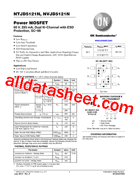 NTJD5121NT1G型号图片