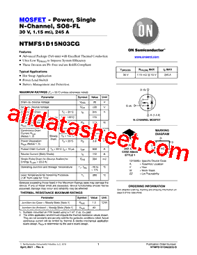 NTMFS1D15N03CGT1G型号图片