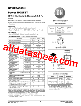 NTMFS4933NT1G型号图片