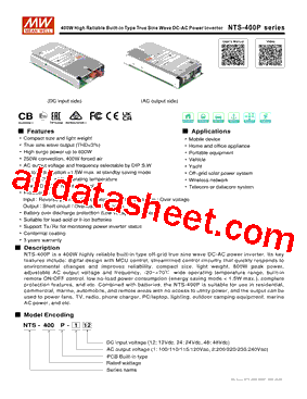 NTS-400P-112型号图片